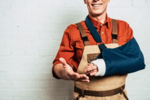 Broken arm accident at work
