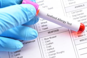 Seafood allergy claims