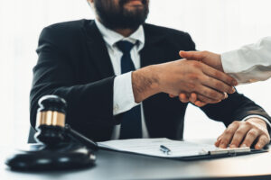 A solicitor works on a burn injury claim.