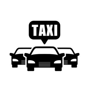 Illustration of a taxi icon