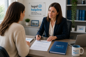 A solicitor from Legal Helpline's panel help a claimant with a GBH claim.