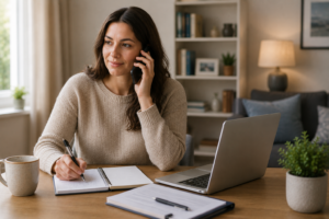 Assault victim on the phone asking Legal Helpline about GBH compensation.