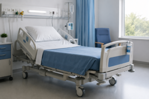 A hospital bed